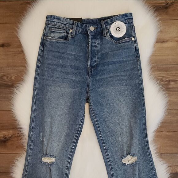 Blank NYC Baxter Ribcage Straight Leg Denim Jeans Size 26 in Whirlwind Blue NWT - Picture 6 of 11